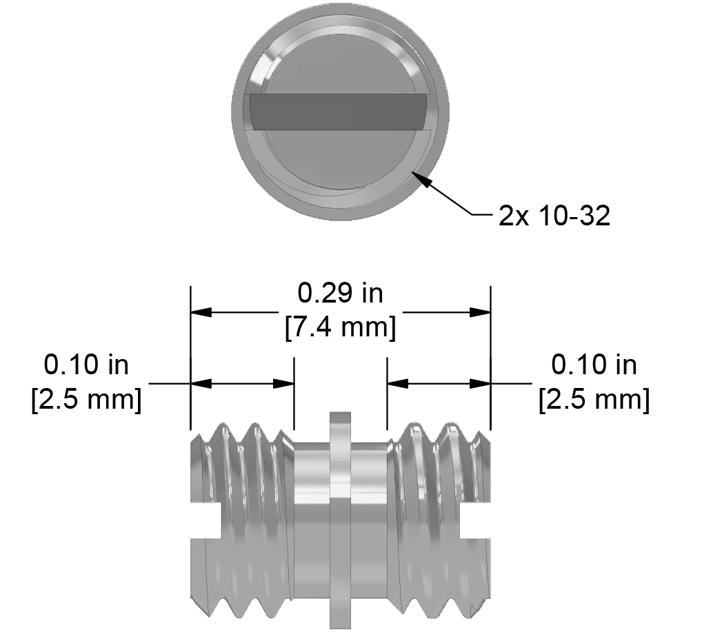 A drawing showing the dimensions of a CTC MHT160-6A mounting hardware for industrial condition monitoring sensors.