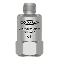 A render of AMP Line LP282-M12A top exit M12 loop power sensor