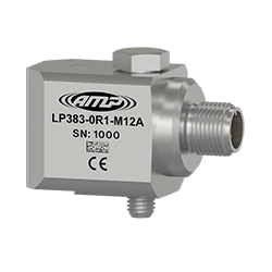 A render of an AMP Line LP383-M12A top exit M12 loop power sensor.