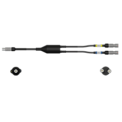 A render of a CTC CMX3205 data collector adapter with Channel 1 and Channel 2 labels.