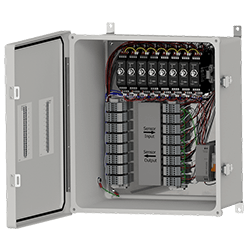 Sce Box A fiberglass SCE110 signal conditioner enclosure with two stainless ...
