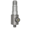 A render of a CTC top exit accelerometer mounted on a CTC MH145-1B mounting pad with button head grease fitting