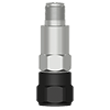 A render of a standard size, top exit accelerometer mounted on a CTC MH170-1A heat isolated mounting pad.