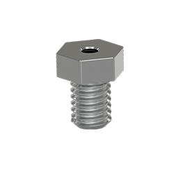A render of a MHT140 mounting adapter pad for test and measurement sensors.
