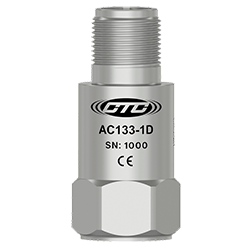 A render of CTC AC133-1D standard size, top exit accelerometer