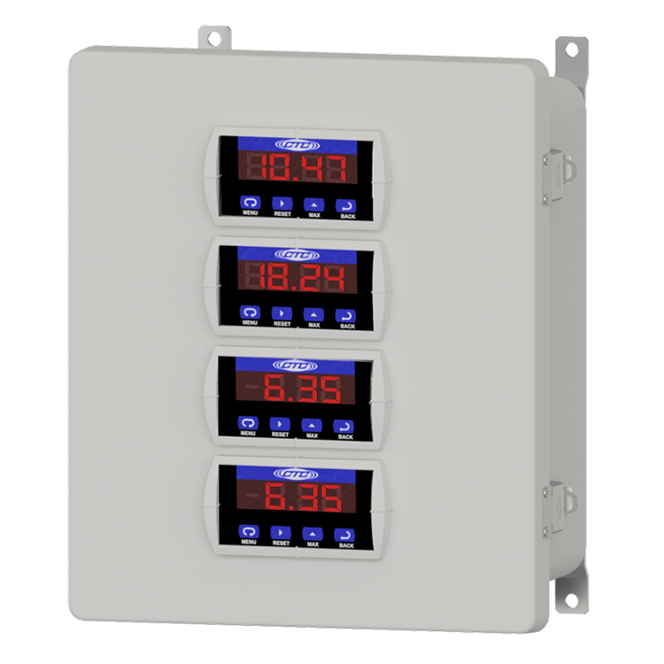 A render of a CTC PMX Series Relay and Display Enclosure