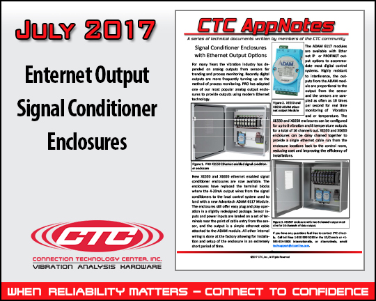 Ethernet Output Signal Conditioner Enclosures