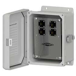 A render of a CTC MX333 triaxial MAXX box enclosure