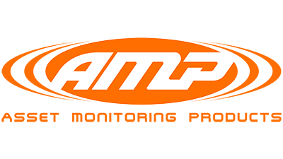 An orange AMP Line logo with the tagline Asset Monitoring Products under it.