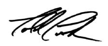 Todd Cook signature