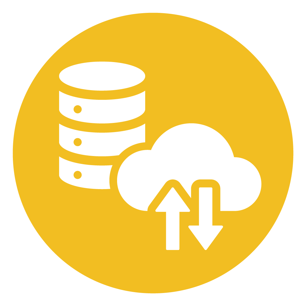 Server and cloud icon