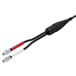 E2C 2 Channel BNC Jack Connector with red and white labels