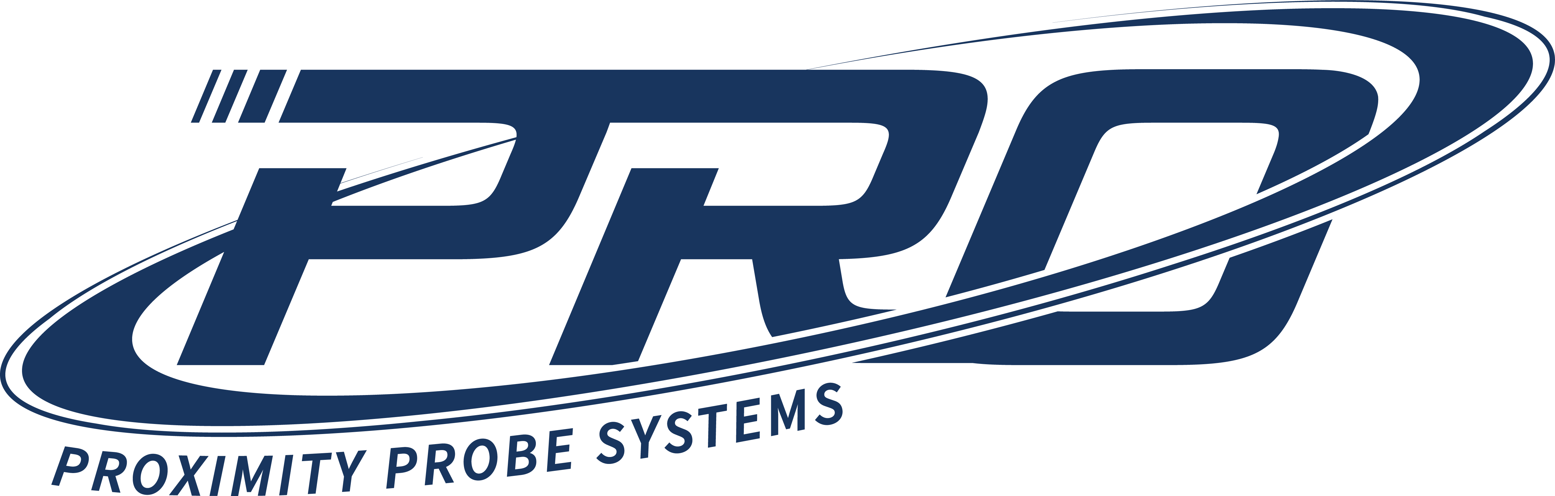 Navy blue PRO Line logo with proximity probe systems tagline underneath