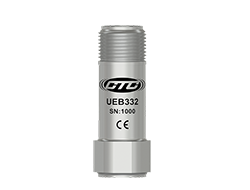A render of CTC UEB332 miniature size, top exit ultrasound sensor