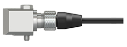A render of CTC standard size side exit sensor connected to an A2A connector