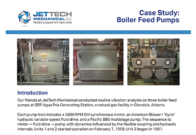 Case Study: Boiler Feed Pumps