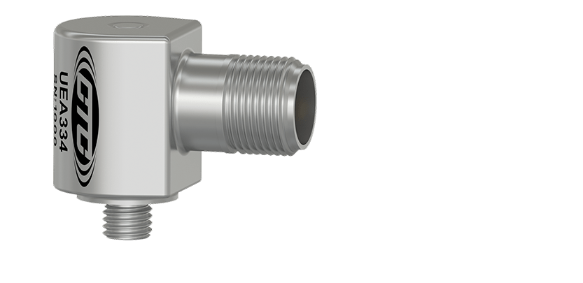A render of a CTC UEA334 side exit, miniature size ultrasound sensor.