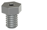 A render of a TMP Line MHT140 stainless steel mounting bolt