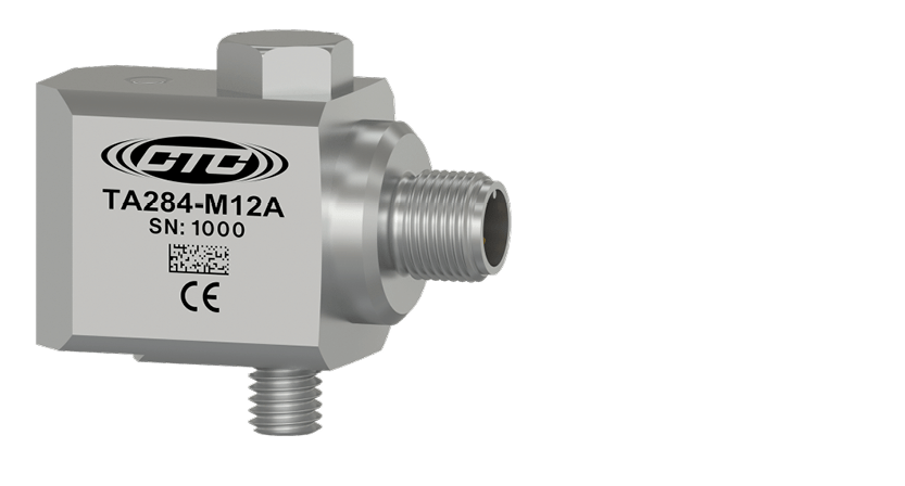 A render of CTC's TA284-M12 standard size side exit M12 connector