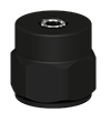 A render of a CTC MH170-1A accelerometer mounting pad with 1/4-28 blind tapped hole