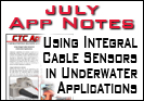 Using Integral Cable Sensors in Underwater Applications