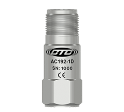 A render of a CTC AC192-1D compact size, top exit accelerometer
