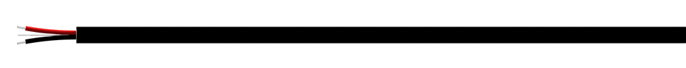 A render of CTC CB103 black polyurethane jacketed cable