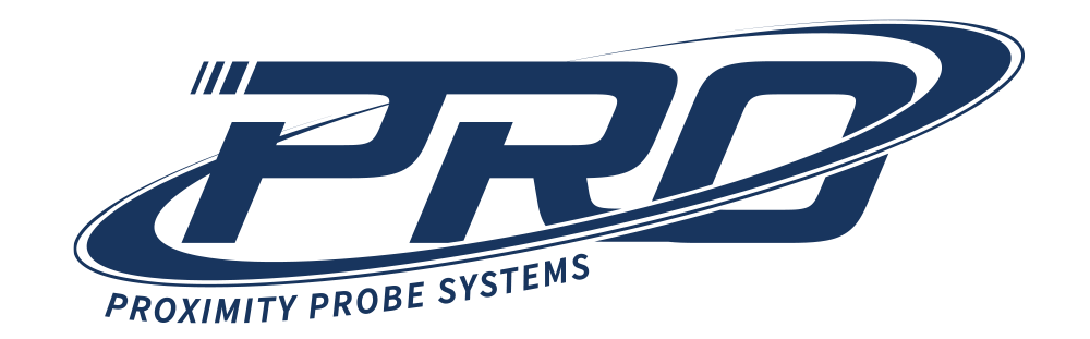 Navy Blue PRO Product Line Logo with Proximity Probe Systems tagline underneath