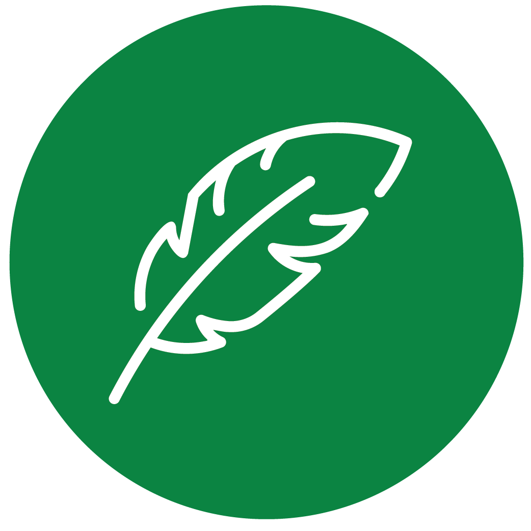 Feather icon representing lightweight