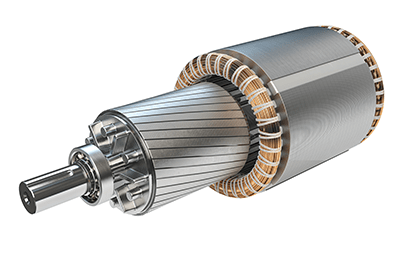 A render of an industrial rotor
