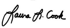 Laura Cook signature