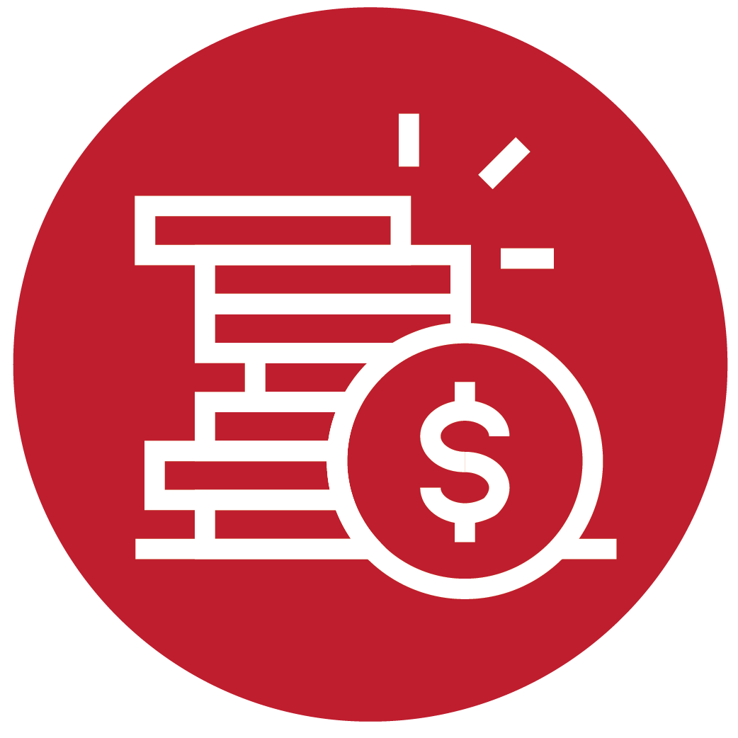 Icon representing saving money