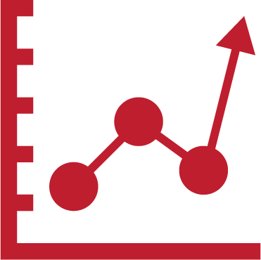 red chart icon