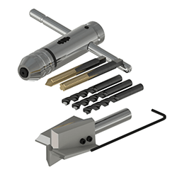 A render of a CTC MH117 series accelerometer installation toolkit
