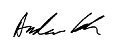 Andrew Cook signature