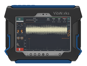 A render of a BetaVib VibWorks Data Collector device.
